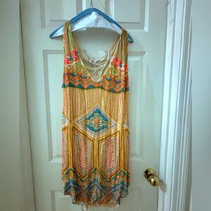 Beaded Terossa Resort Dress Size L